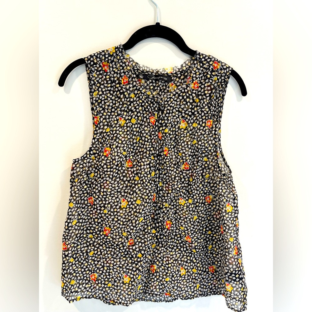 Patterson Kincaid Original- Floral Sleeveless Blouse